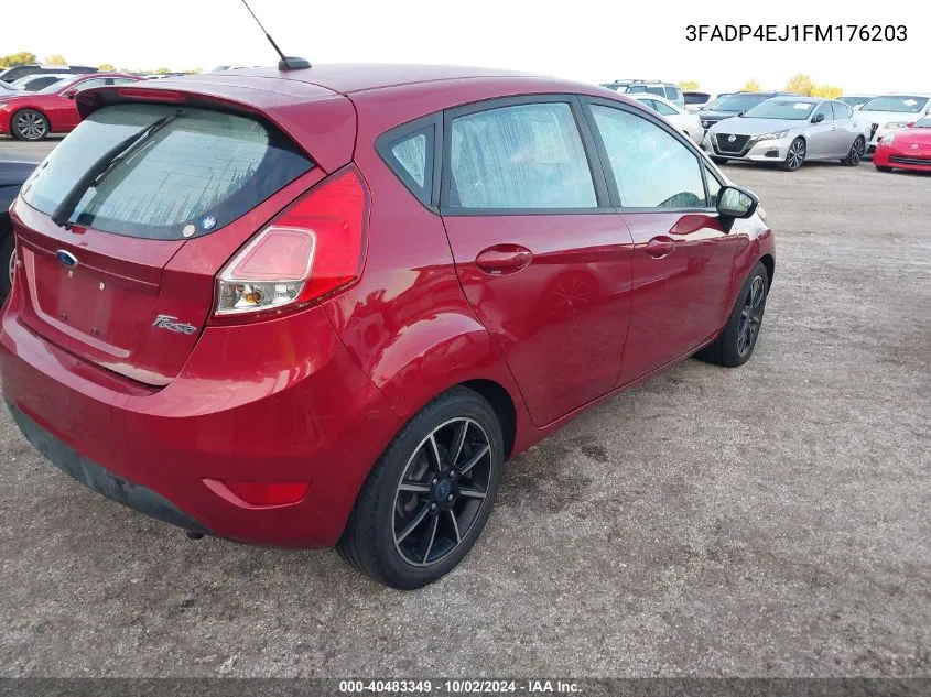 2015 Ford Fiesta Se VIN: 3FADP4EJ1FM176203 Lot: 40483349