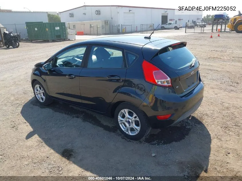 2015 Ford Fiesta Se VIN: 3FADP4EJ0FM225052 Lot: 40501046