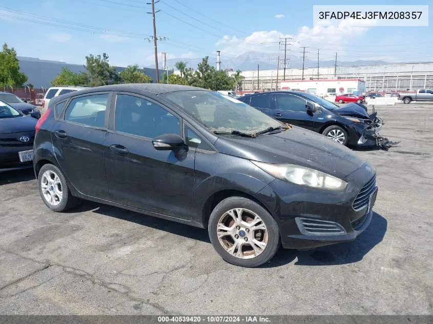 2015 Ford Fiesta Se VIN: 3FADP4EJ3FM208357 Lot: 40539420