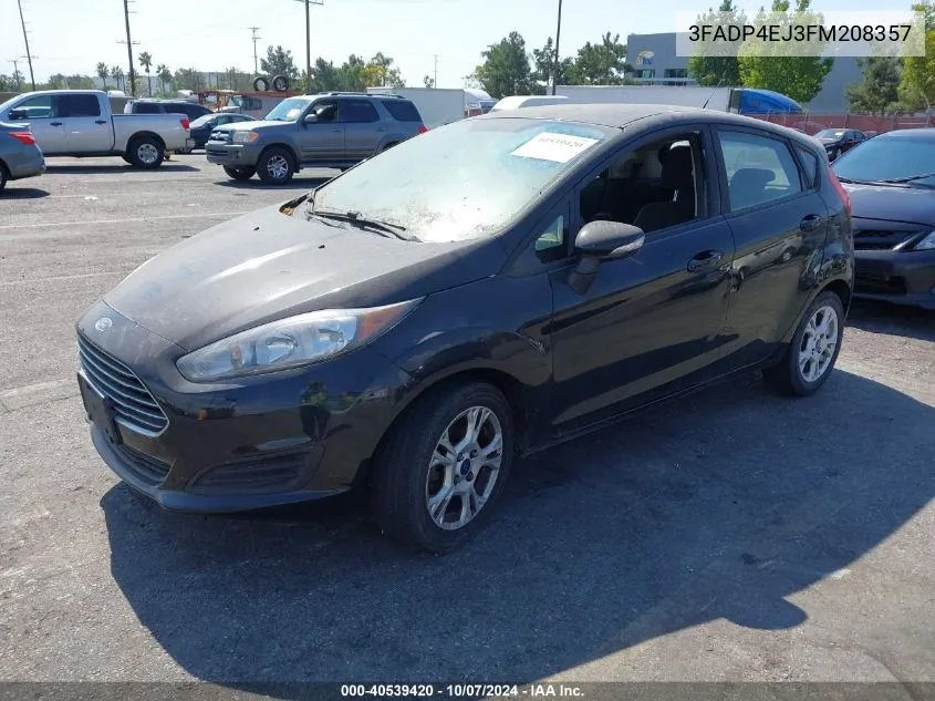 2015 Ford Fiesta Se VIN: 3FADP4EJ3FM208357 Lot: 40539420