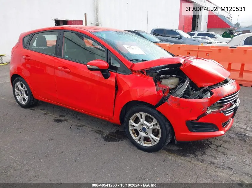 2015 Ford Fiesta Se VIN: 3FADP4EJ2FM120531 Lot: 40541263