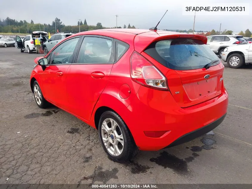 2015 Ford Fiesta Se VIN: 3FADP4EJ2FM120531 Lot: 40541263