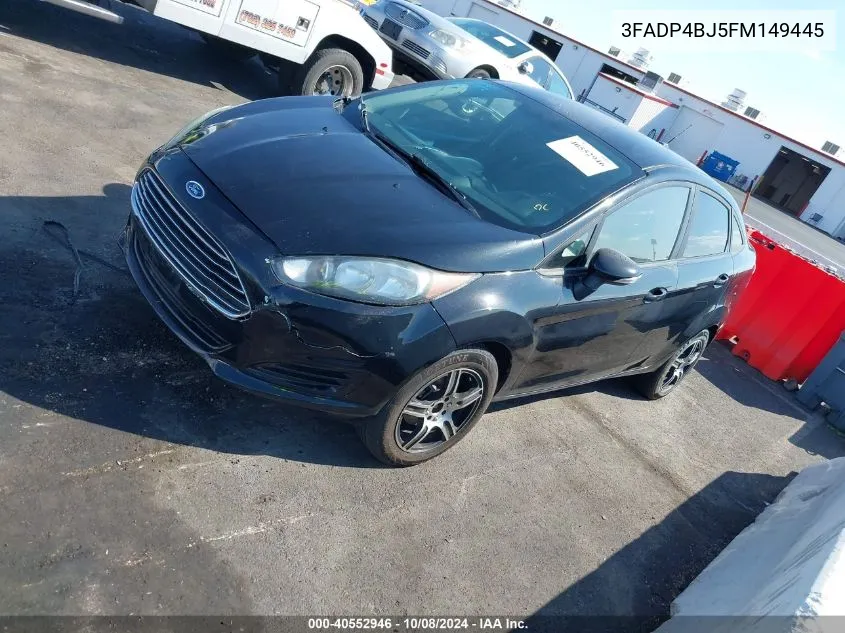 2015 Ford Fiesta Se VIN: 3FADP4BJ5FM149445 Lot: 40552946