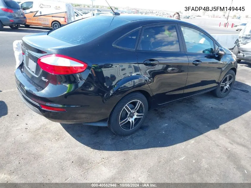 2015 Ford Fiesta Se VIN: 3FADP4BJ5FM149445 Lot: 40552946