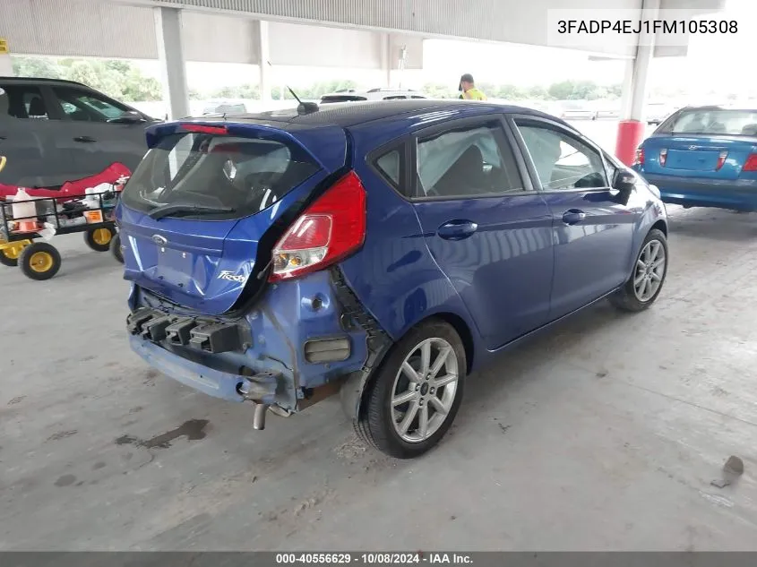 2015 Ford Fiesta Se VIN: 3FADP4EJ1FM105308 Lot: 40556629