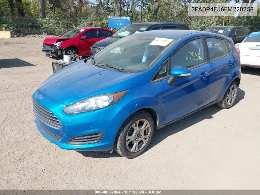 2015 Ford Fiesta Se VIN: 3FADP4EJ6FM220258 Lot: 40577084