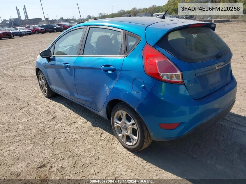 3FADP4EJ6FM220258 2015 Ford Fiesta Se