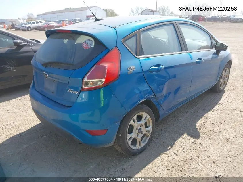 3FADP4EJ6FM220258 2015 Ford Fiesta Se