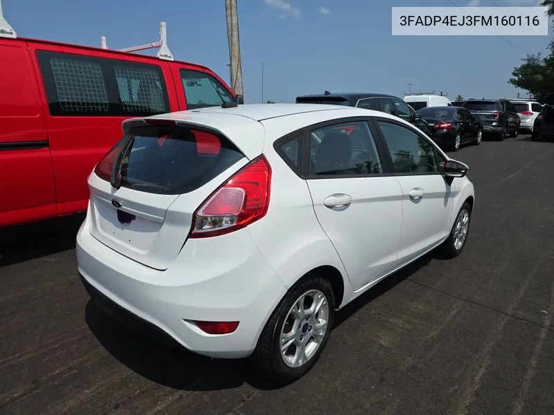 2015 Ford Fiesta Se VIN: 3FADP4EJ3FM160116 Lot: 40578244