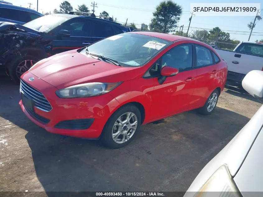 2015 Ford Fiesta Se VIN: 3FADP4BJ6FM219809 Lot: 40593450