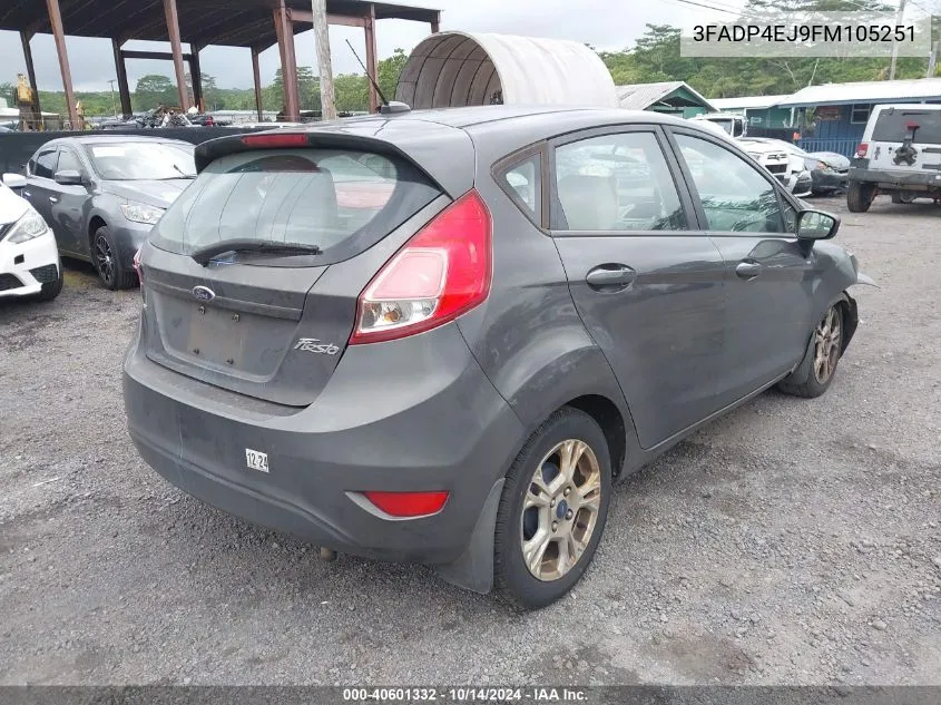 2015 Ford Fiesta Se VIN: 3FADP4EJ9FM105251 Lot: 40601332