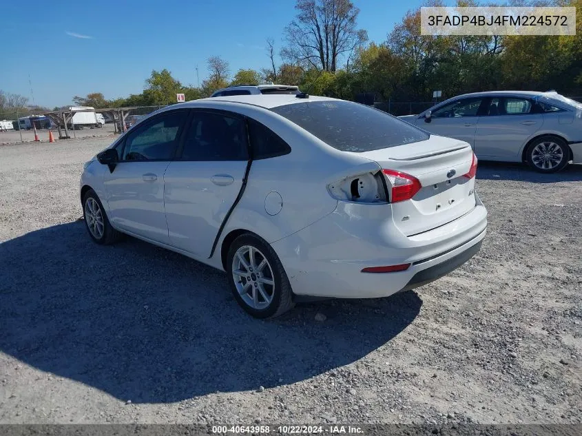 2015 Ford Fiesta Se VIN: 3FADP4BJ4FM224572 Lot: 40643958