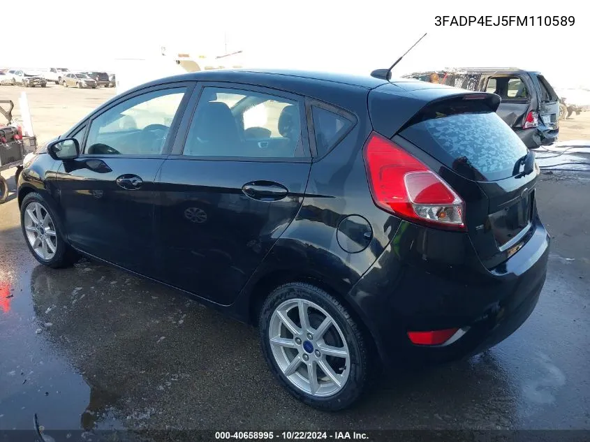 2015 Ford Fiesta Se VIN: 3FADP4EJ5FM110589 Lot: 40658995