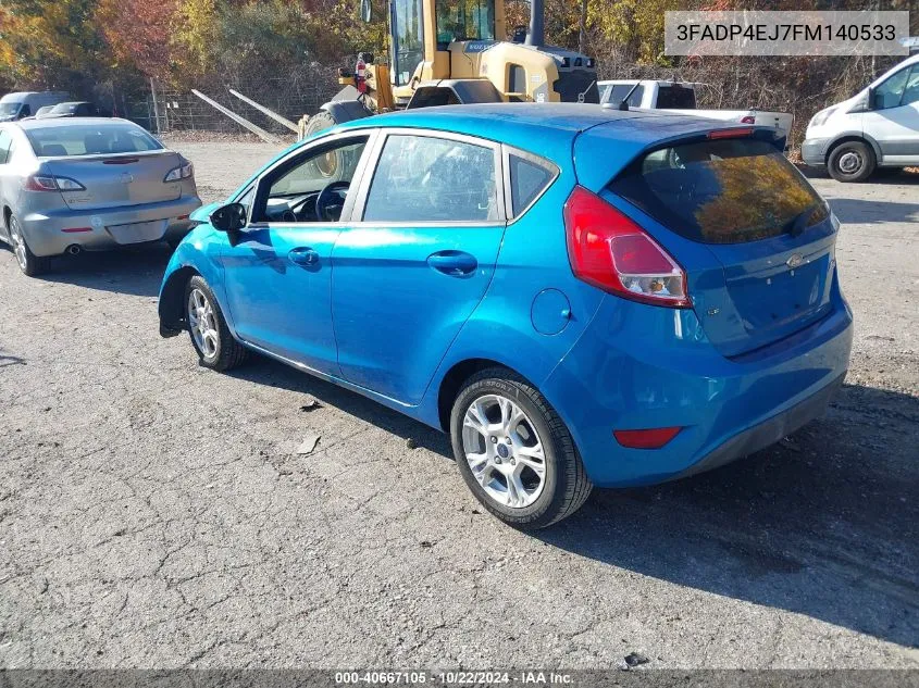 2015 Ford Fiesta Se VIN: 3FADP4EJ7FM140533 Lot: 40667105