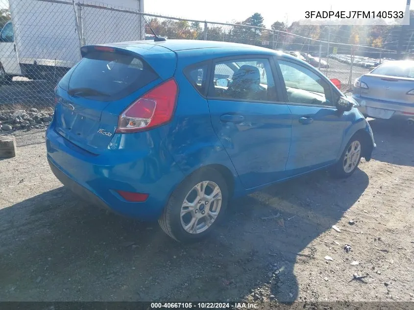 2015 Ford Fiesta Se VIN: 3FADP4EJ7FM140533 Lot: 40667105