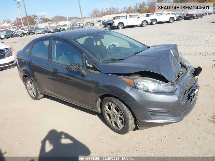 2015 Ford Fiesta Se VIN: 3FADP4BJ8FM144501 Lot: 40679359