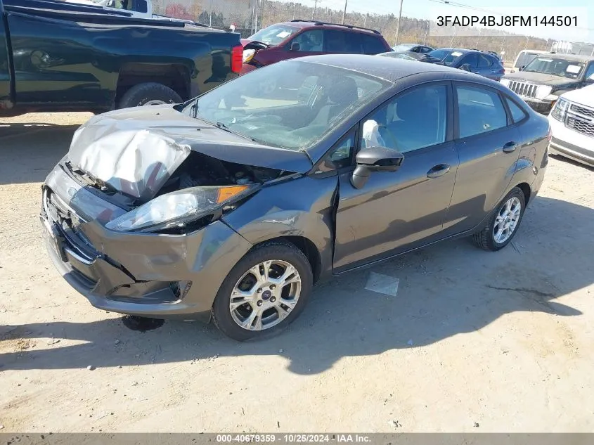 2015 Ford Fiesta Se VIN: 3FADP4BJ8FM144501 Lot: 40679359