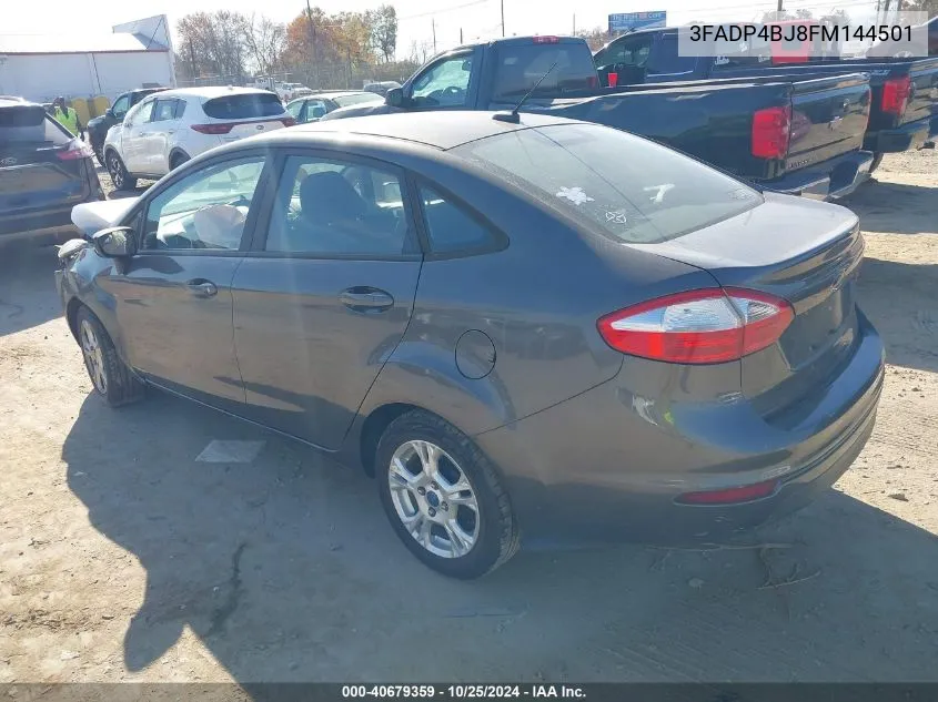 2015 Ford Fiesta Se VIN: 3FADP4BJ8FM144501 Lot: 40679359