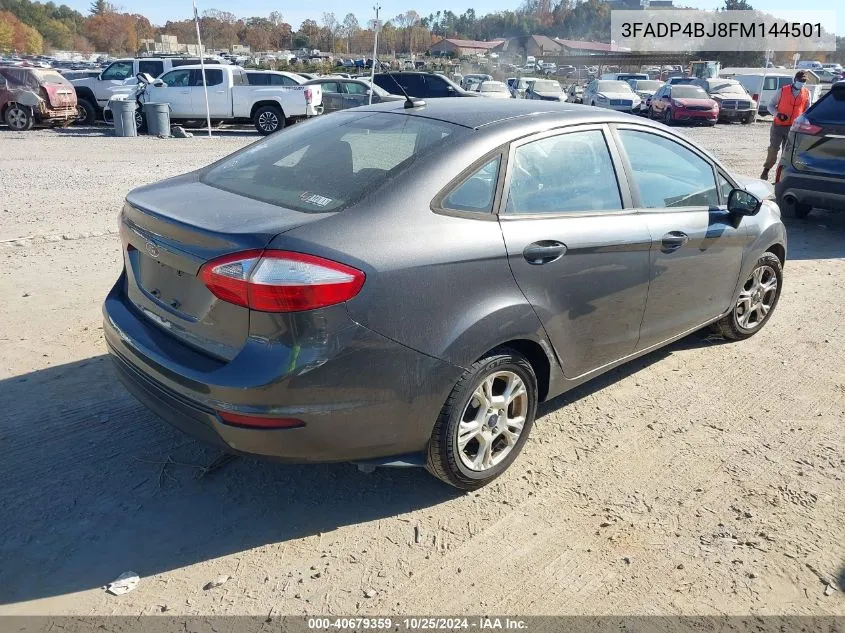 2015 Ford Fiesta Se VIN: 3FADP4BJ8FM144501 Lot: 40679359