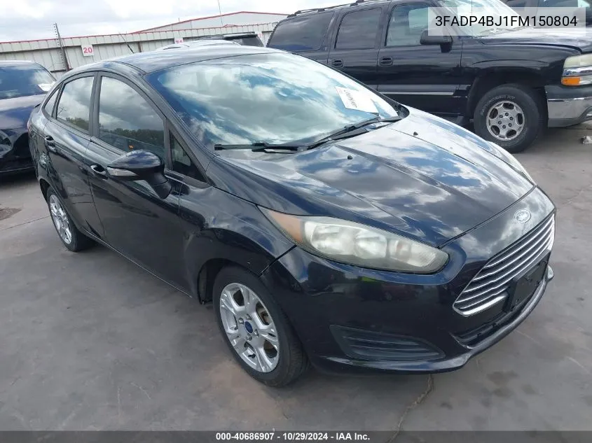 2015 Ford Fiesta Se VIN: 3FADP4BJ1FM150804 Lot: 40686907