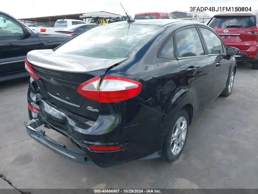 2015 Ford Fiesta Se VIN: 3FADP4BJ1FM150804 Lot: 40686907