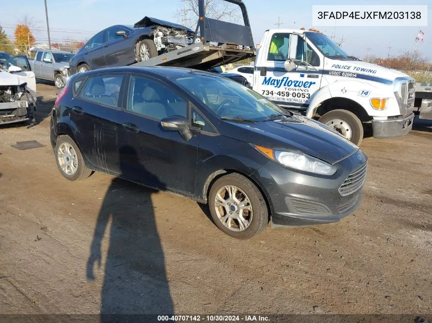 2015 Ford Fiesta Se VIN: 3FADP4EJXFM203138 Lot: 40707142