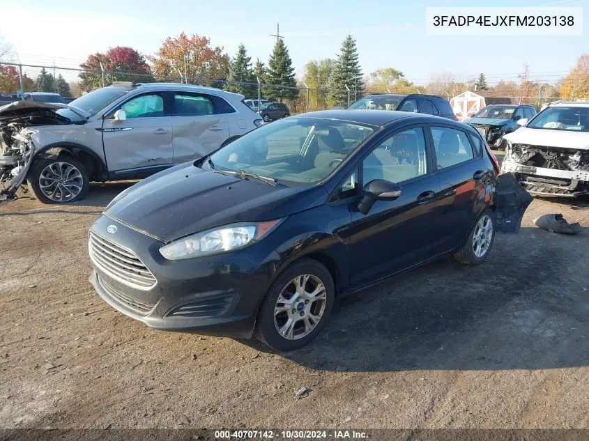 2015 Ford Fiesta Se VIN: 3FADP4EJXFM203138 Lot: 40707142