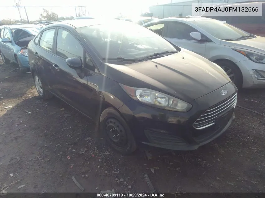 2015 Ford Fiesta S VIN: 3FADP4AJ0FM132666 Lot: 40709119