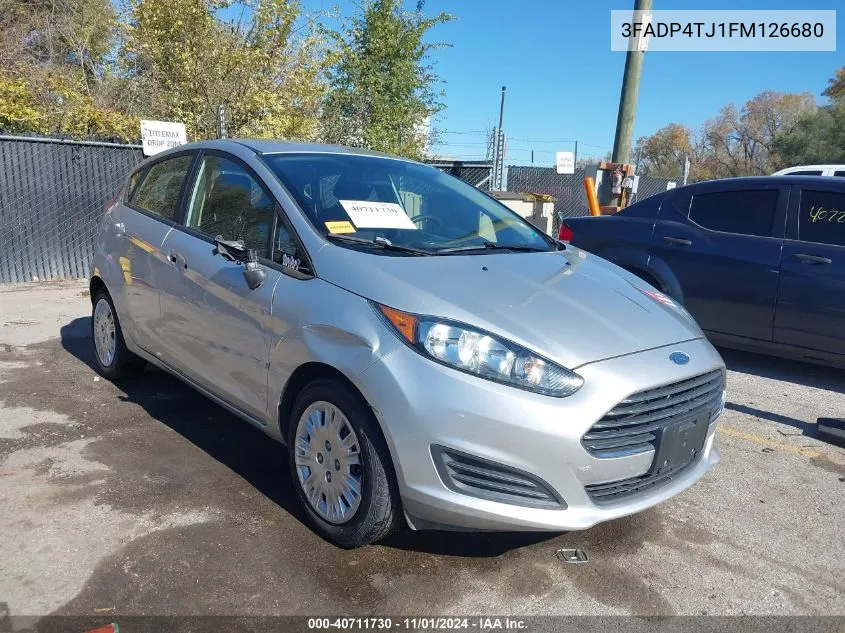 2015 Ford Fiesta S VIN: 3FADP4TJ1FM126680 Lot: 40711730