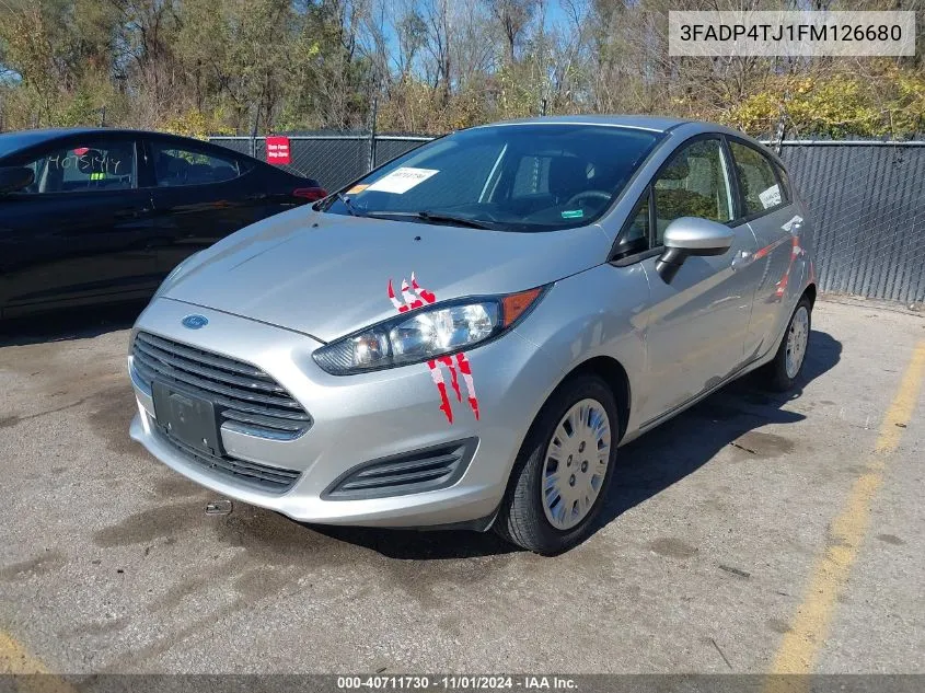 2015 Ford Fiesta S VIN: 3FADP4TJ1FM126680 Lot: 40711730