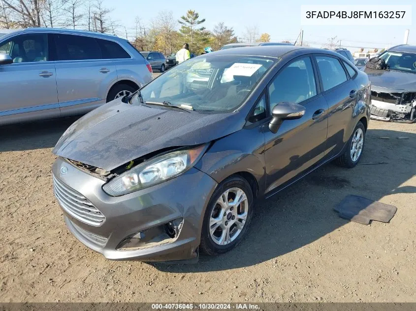 2015 Ford Fiesta Se VIN: 3FADP4BJ8FM163257 Lot: 40736045