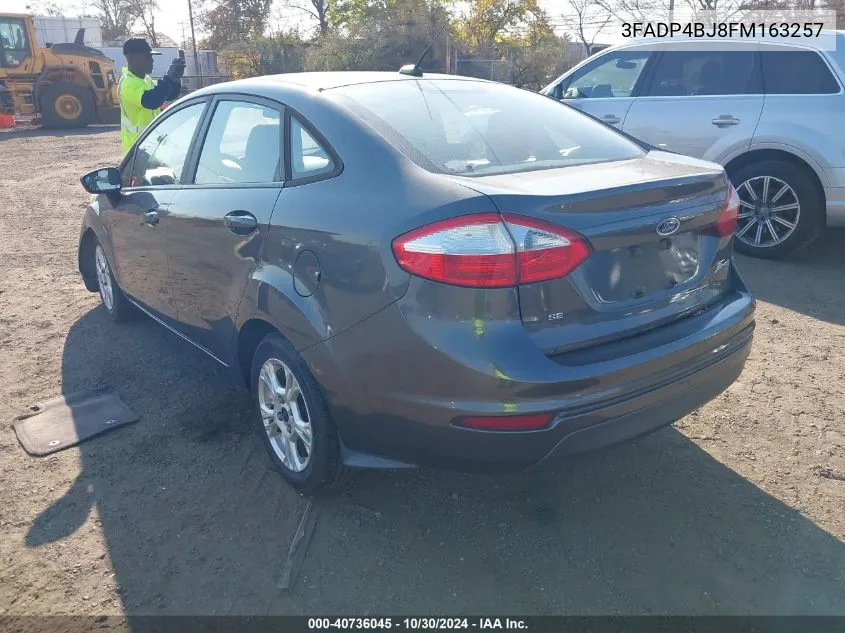 2015 Ford Fiesta Se VIN: 3FADP4BJ8FM163257 Lot: 40736045