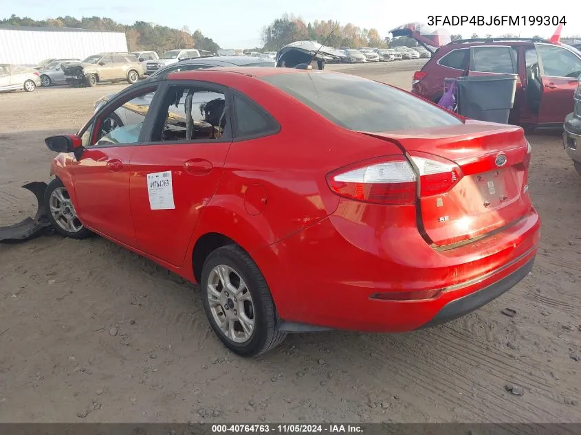 2015 Ford Fiesta Se VIN: 3FADP4BJ6FM199304 Lot: 40764763