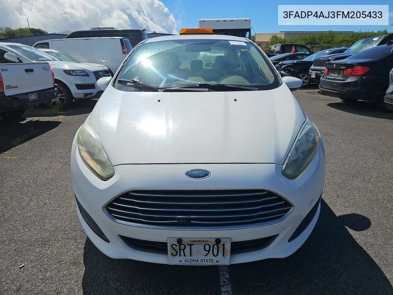 2015 Ford Fiesta S VIN: 3FADP4AJ3FM205433 Lot: 40768353