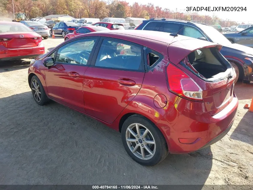 2015 Ford Fiesta Se VIN: 3FADP4EJXFM209294 Lot: 40794165