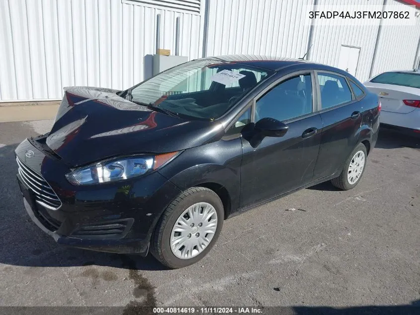 2015 Ford Fiesta S VIN: 3FADP4AJ3FM207862 Lot: 40814619