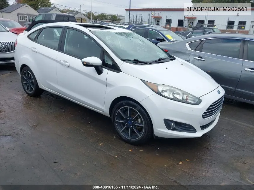 2015 Ford Fiesta Se VIN: 3FADP4BJXFM202561 Lot: 40816165