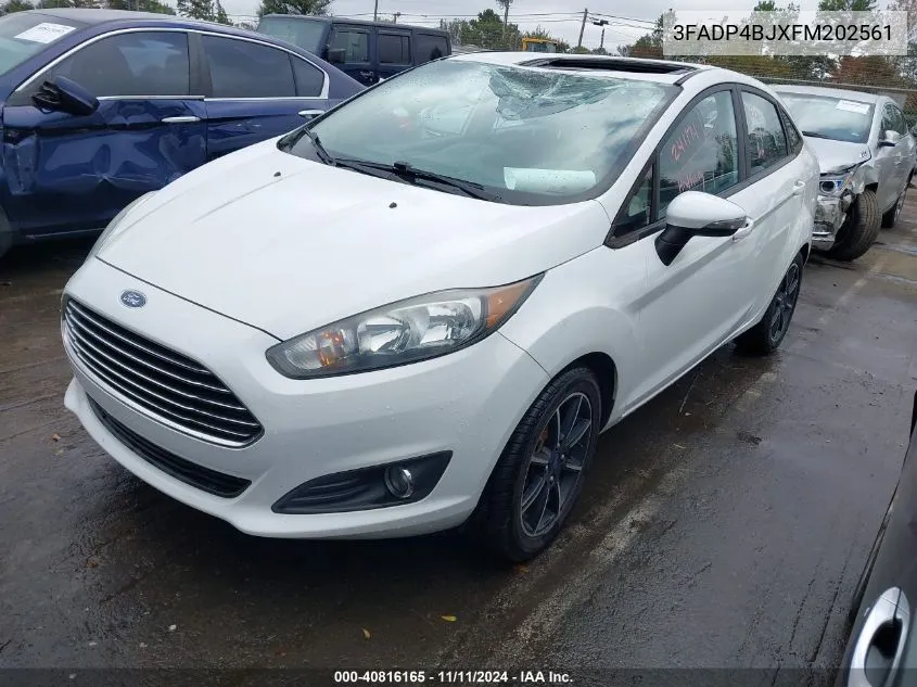 2015 Ford Fiesta Se VIN: 3FADP4BJXFM202561 Lot: 40816165