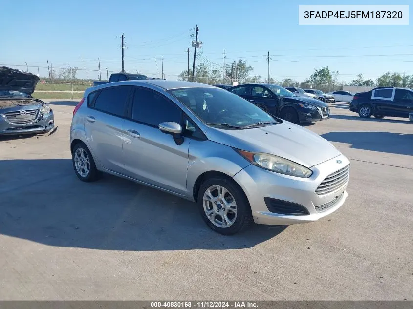 2015 Ford Fiesta Se VIN: 3FADP4EJ5FM187320 Lot: 40830168