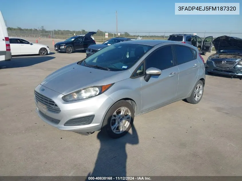 2015 Ford Fiesta Se VIN: 3FADP4EJ5FM187320 Lot: 40830168