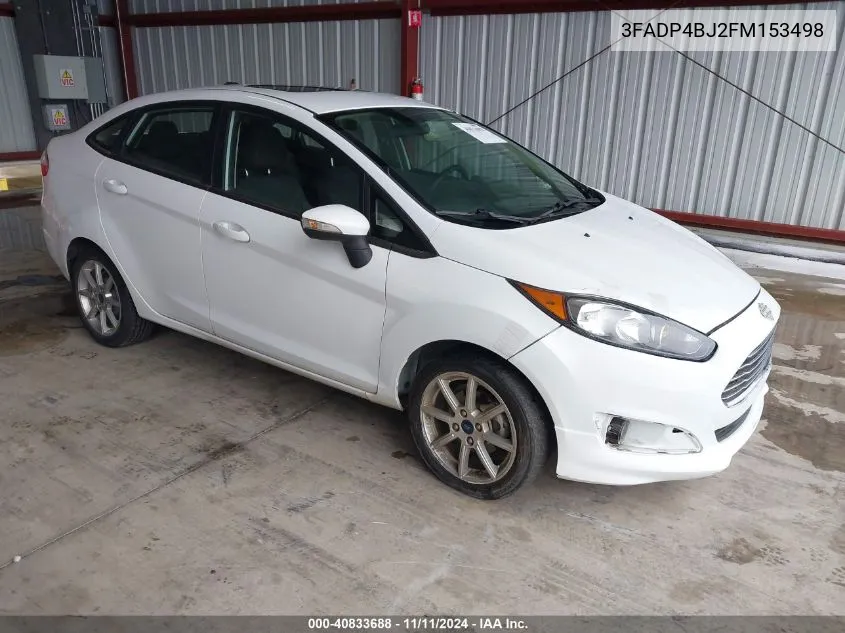 2015 Ford Fiesta Se VIN: 3FADP4BJ2FM153498 Lot: 40833688