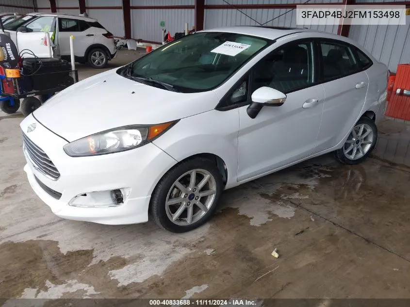 2015 Ford Fiesta Se VIN: 3FADP4BJ2FM153498 Lot: 40833688