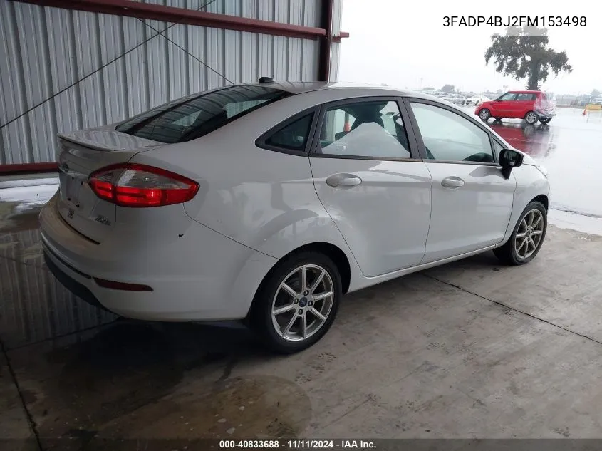 2015 Ford Fiesta Se VIN: 3FADP4BJ2FM153498 Lot: 40833688