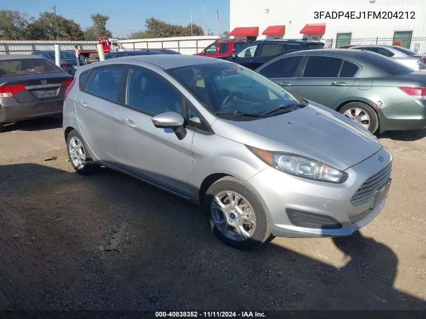 2015 Ford Fiesta Se VIN: 3FADP4EJ1FM204212 Lot: 40838352