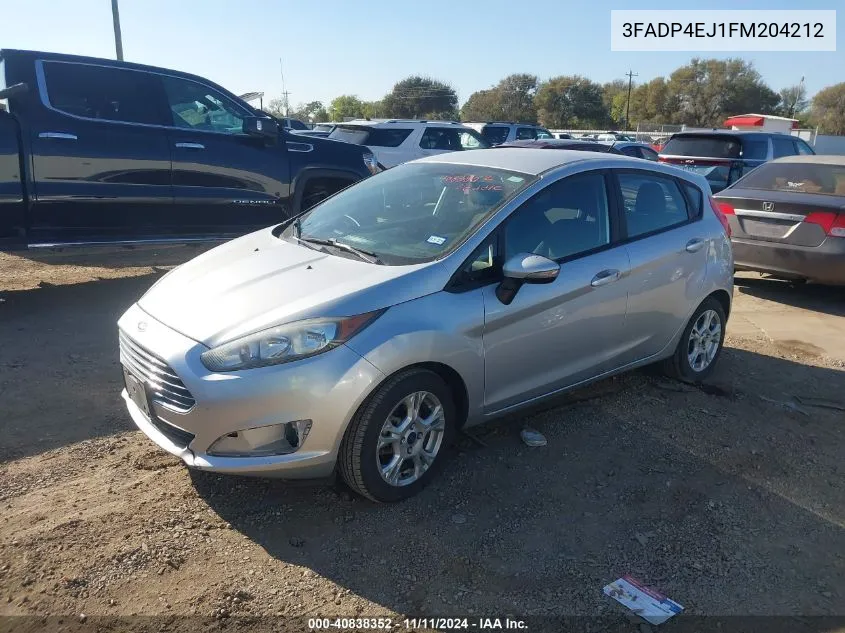 2015 Ford Fiesta Se VIN: 3FADP4EJ1FM204212 Lot: 40838352