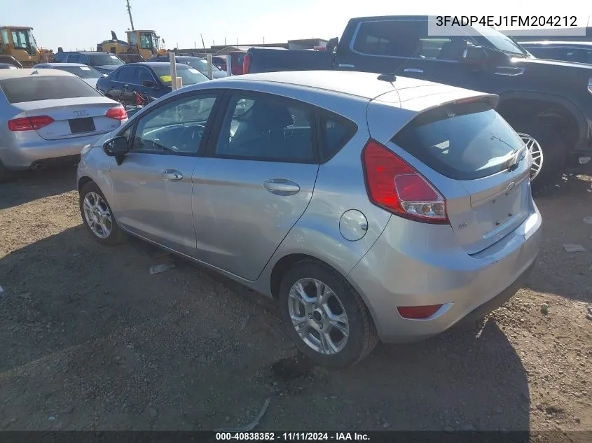 2015 Ford Fiesta Se VIN: 3FADP4EJ1FM204212 Lot: 40838352