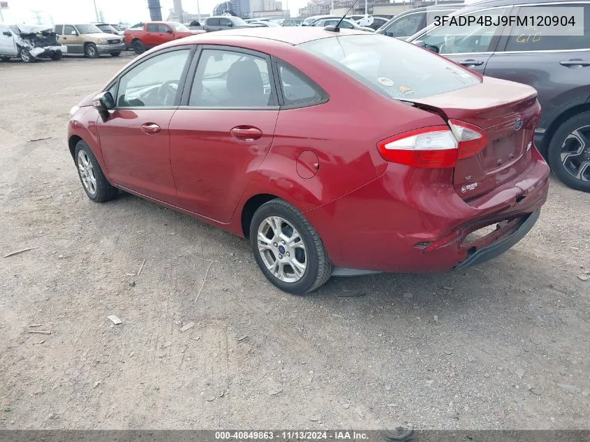 2015 Ford Fiesta Se VIN: 3FADP4BJ9FM120904 Lot: 40849863