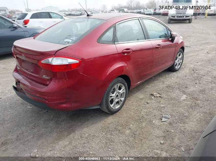 2015 Ford Fiesta Se VIN: 3FADP4BJ9FM120904 Lot: 40849863