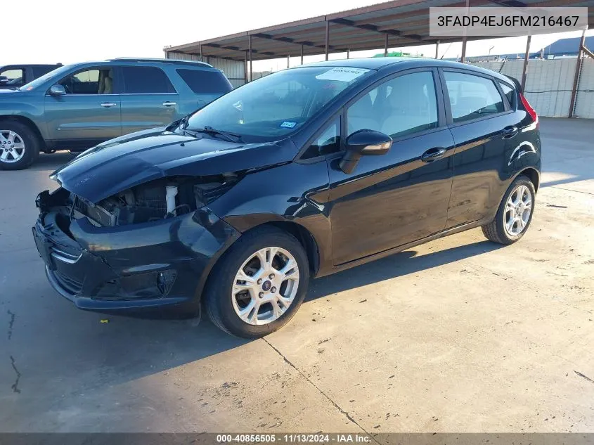 2015 Ford Fiesta Se VIN: 3FADP4EJ6FM216467 Lot: 40856505