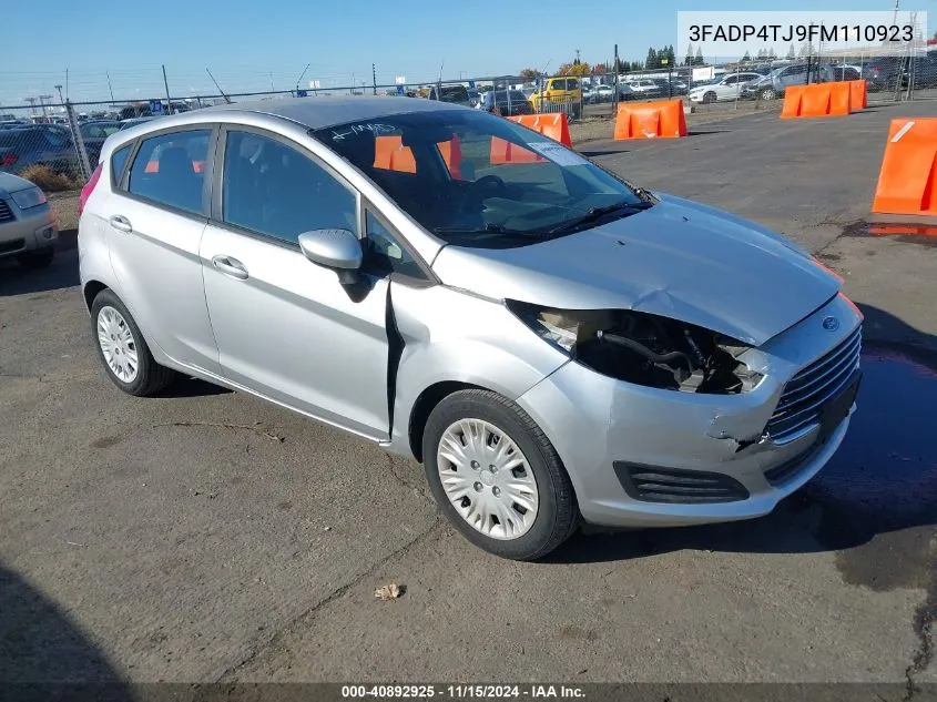 2015 Ford Fiesta S VIN: 3FADP4TJ9FM110923 Lot: 40892925